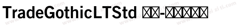TradeGothicLTStd 常规字体转换